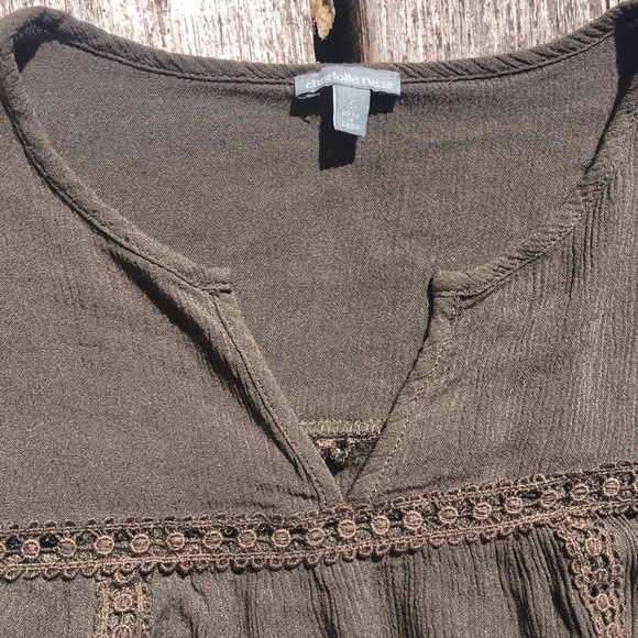 Flowy boho top olive green - Picture 2 of 9